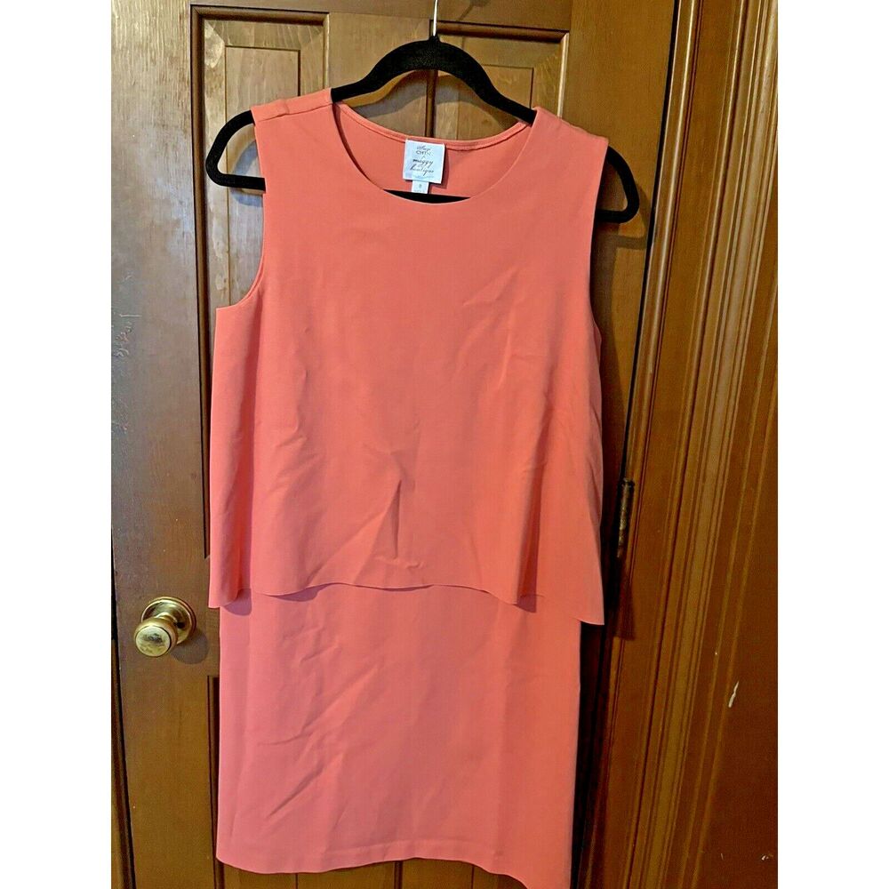 Suzi Chin for Maggy Boutique Women’s Orange Dress Sleeveless Size 8
